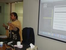 Ms. Momena Khatun, Resource Person of eXe Learning Software Training - 24 January 2015